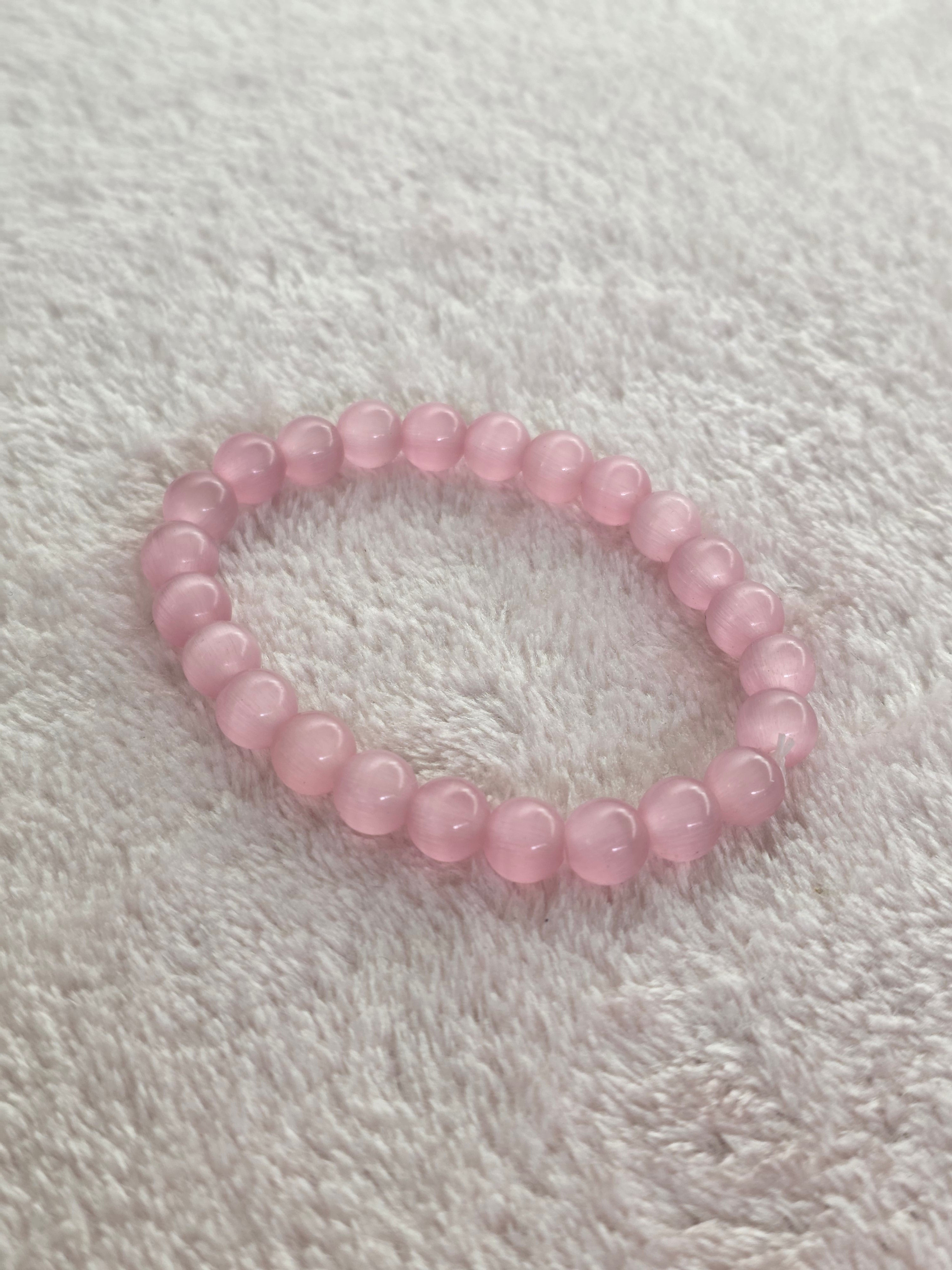 Pulseira Olho de Gato Rosa