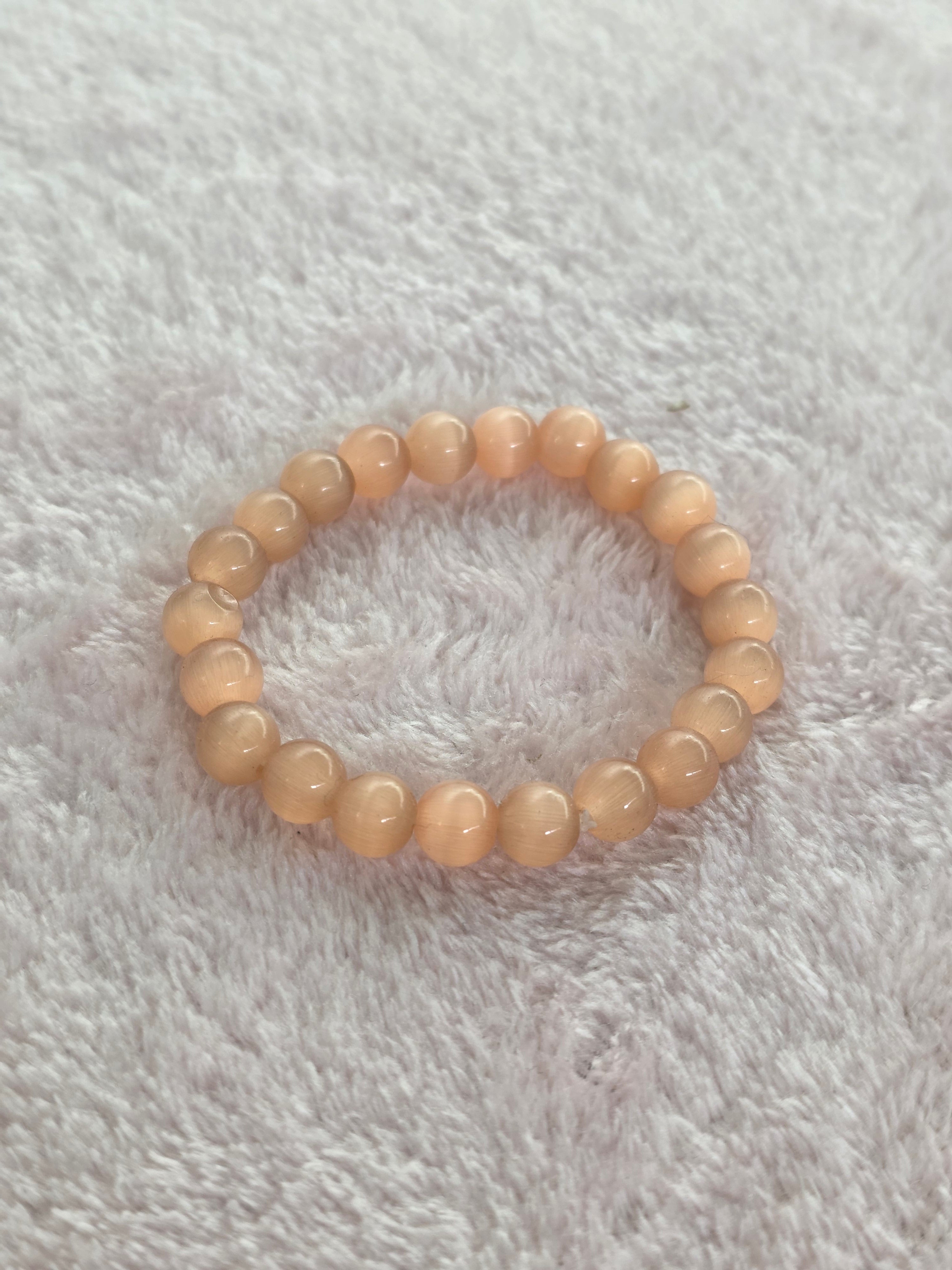 Pulseira Pedra da Lua Pêssego