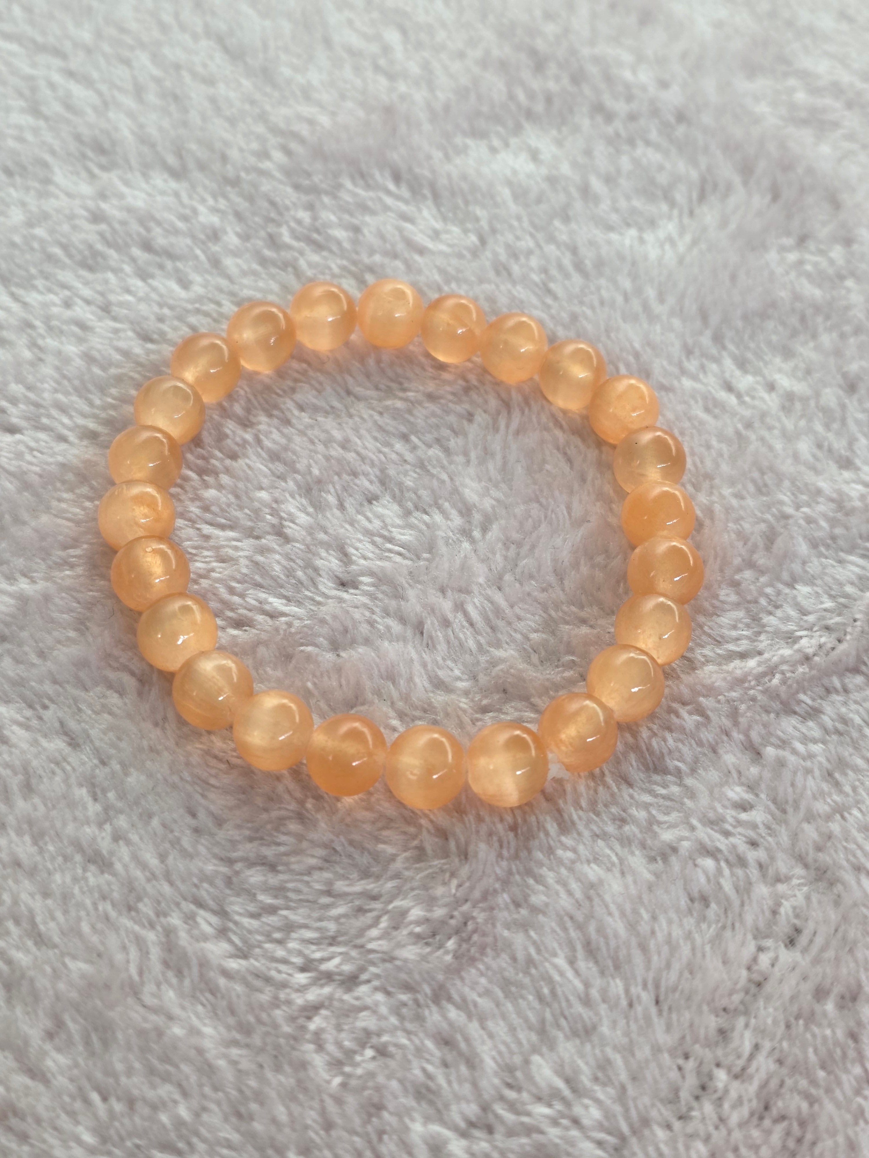 Pulseira Selenite Laranja