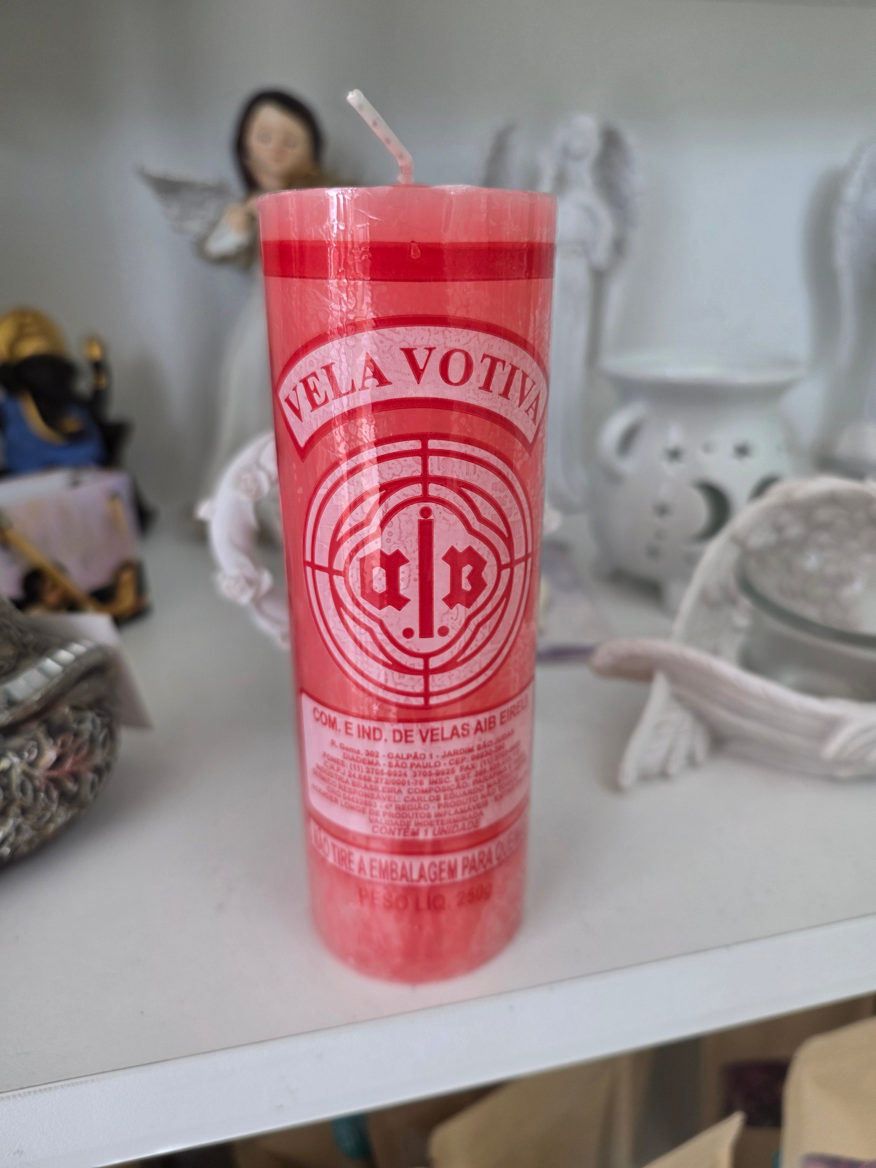 Vela Votiva Vermelha